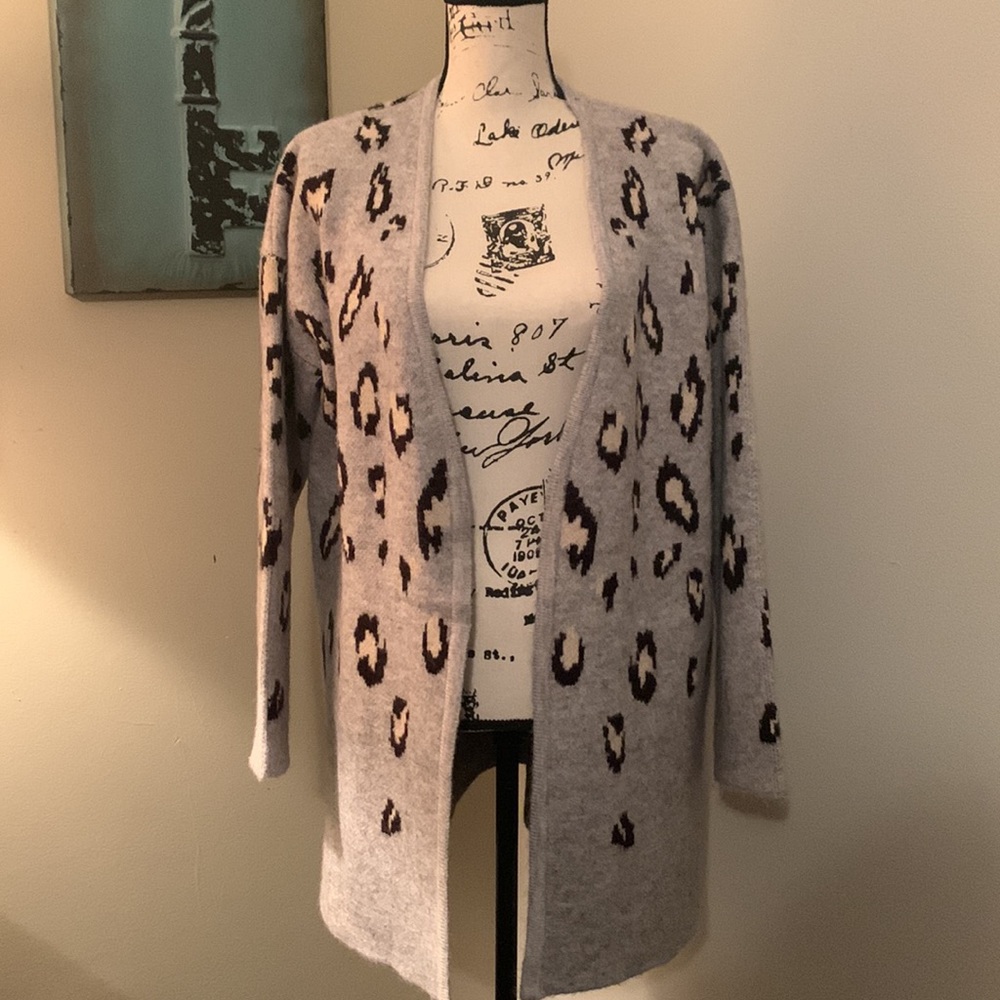 Ellen Tracy heavy and long cardigan.  Large.  Beautiful and very warm.